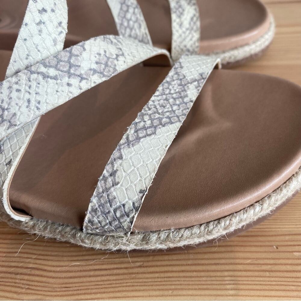 Lucky Brand Darli Espadrille Sandal Snake Skin 8.5 - Picture 2 of 10